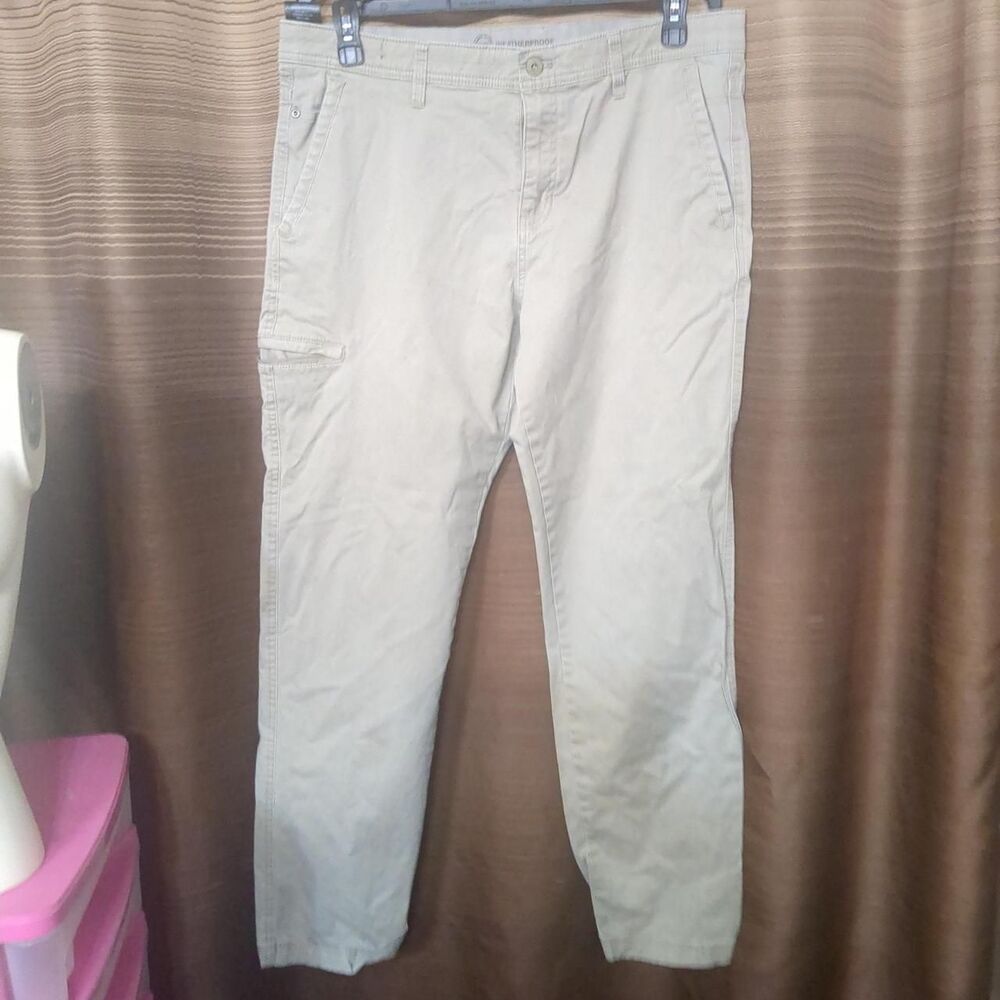 Weatherproof Men's Tan and Cream Trousers